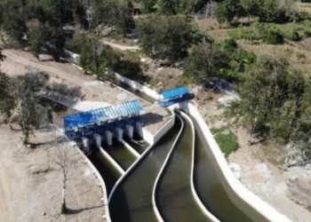 Rehabilitasi Bendung dan Saluran Irigasi D.I Gumbasa Tahap II Ditargetkan Rampung 2023