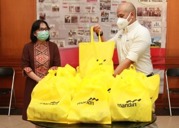 Bantuan 15.000 Paket Nutrisi Bank Mandiri untuk Nakes