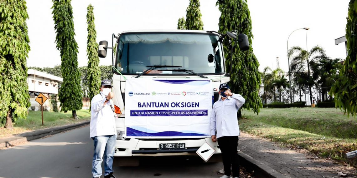 Chandra Asri Salurkan Bantuan 210 Ton Oksigen Cair untuk Bantu Penanganan Pasien COVID-19