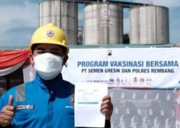 Sinergi Semen Gresik dengan Polres Rembang Capai Target 100% Vaksinasi Karyawan