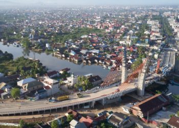 Progres Proyek Jembatan Sei Alalak, Ikon Baru Kalimantan Selatan