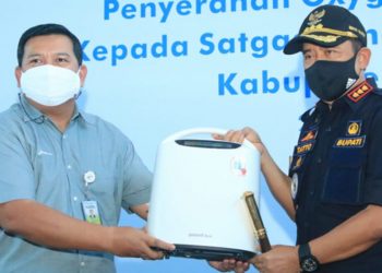 Bantu Penderita Covid-19, Kilang Pertamina Cilacap Serahkan 50 Unit Oxygen Concentrator