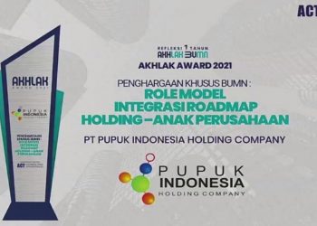 Pupuk Indonesia Jadi Role Model Integrasi Roadmap Holding Terbaik di AKHLAK Award 2021