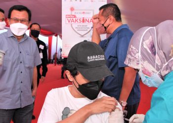 Sentra Vaksinasi Bank DKI Dosis Kedua