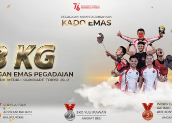 Peraih Medali Olimpiade Tokyo 2020 Dapat 3 Kg dari Pegadaian