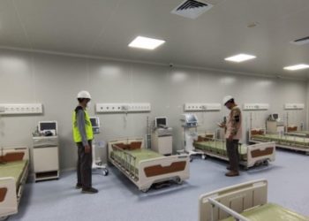 Kementerian PUPR Sulap Parkiran RSUP Dr Sardjito Jadi Ruang Isolasi ICU Gatotkaca 4