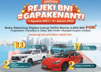 Mau Ikutan Program Undian BNI Berhadiah Kendaraan Ramah Lingkungan? Begini Caranya