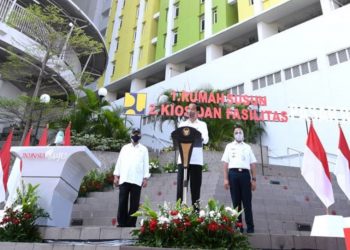 Resmikan Rusun Pasar Rumput, Presiden Jokowi: Alhamdulillah