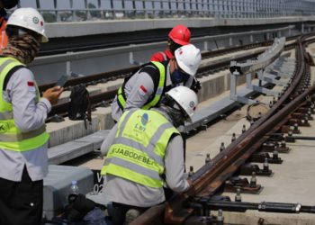 Len Industri Kebut Persinyalan Kereta Nir Masinis LRT Jabodebek