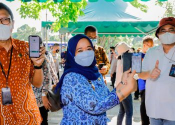 Simulasi Uji Coba Pembukaan Taman Wisata Candi Borobudur dengan Aplikasi PeduliLindungi