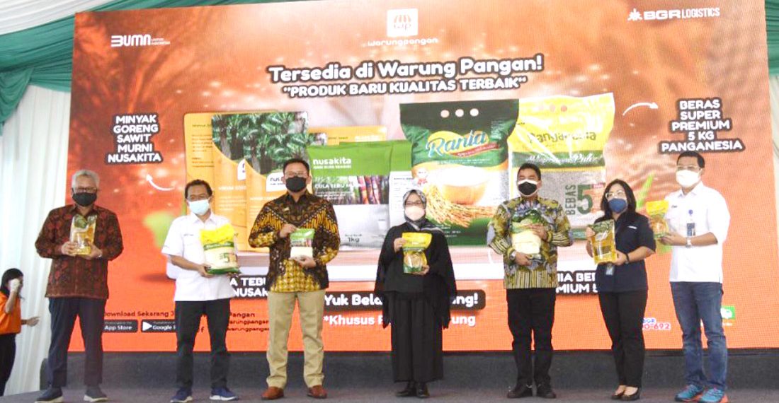 Berbasis Online BUMN Klaster Pangan, Aplikasi Warung Pangan Resmi Diluncurkan