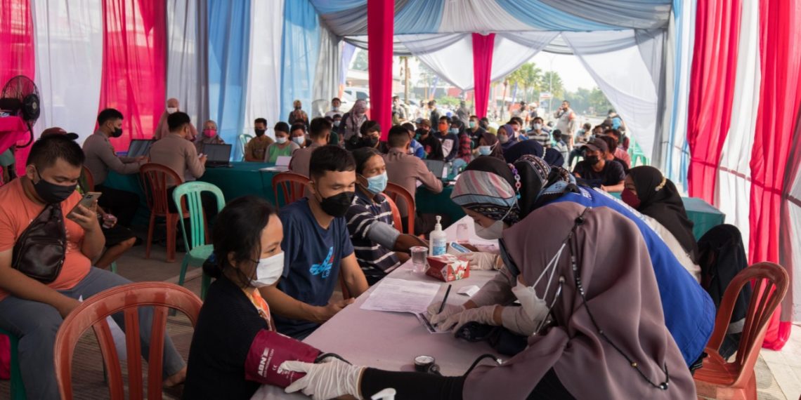 Griya Idola Industrial Park Dukung Program Vaksinasi Polsek Cikupa untuk lawan Covid-19