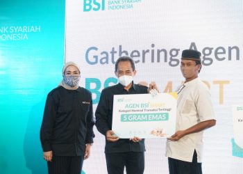 Pengukuhan 4700 Agen LAKU PANDAI BSI SMART di Aceh