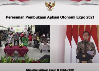 Presiden Jokowi Resmi Buka Apkasi Otonomi Expo 2021