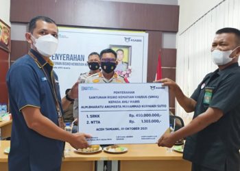 ASABRI Serahkan Santunan Prajurit TNI dan Anggota Polri yang Gugur Akibat Serangan KKB di Distrik Kiwirok Papua