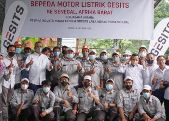 Membanggakan, Motor Gesits Resmi Diekspor ke Senegal