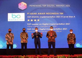 Amar Bank Menang 3 Kategori di TOP Digital Awards 2021 untuk Tingkat Kematangan TI