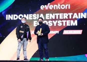 Berjasa di Industri Hiburan, Erick Thohir dan Glenn Fredly Raih Eventori Award 2022