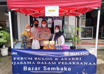 Asabri Serang Bekerja sama dengan Bulog Gelar Pasar Sembako