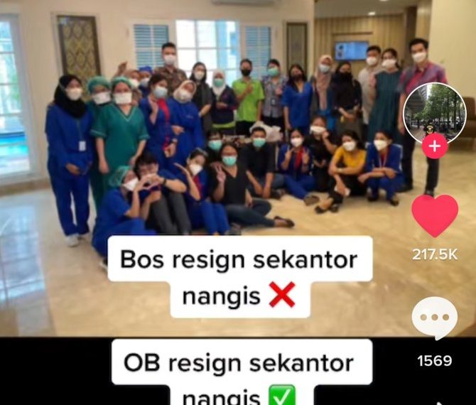 Viraallll! Momen Perpisahaan OB Yang Membuat Satu Kantor Menangis