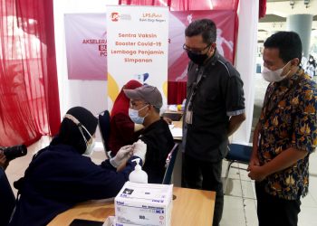 LPS Selenggarakan Vaksin Booster di Stasiun Gambir