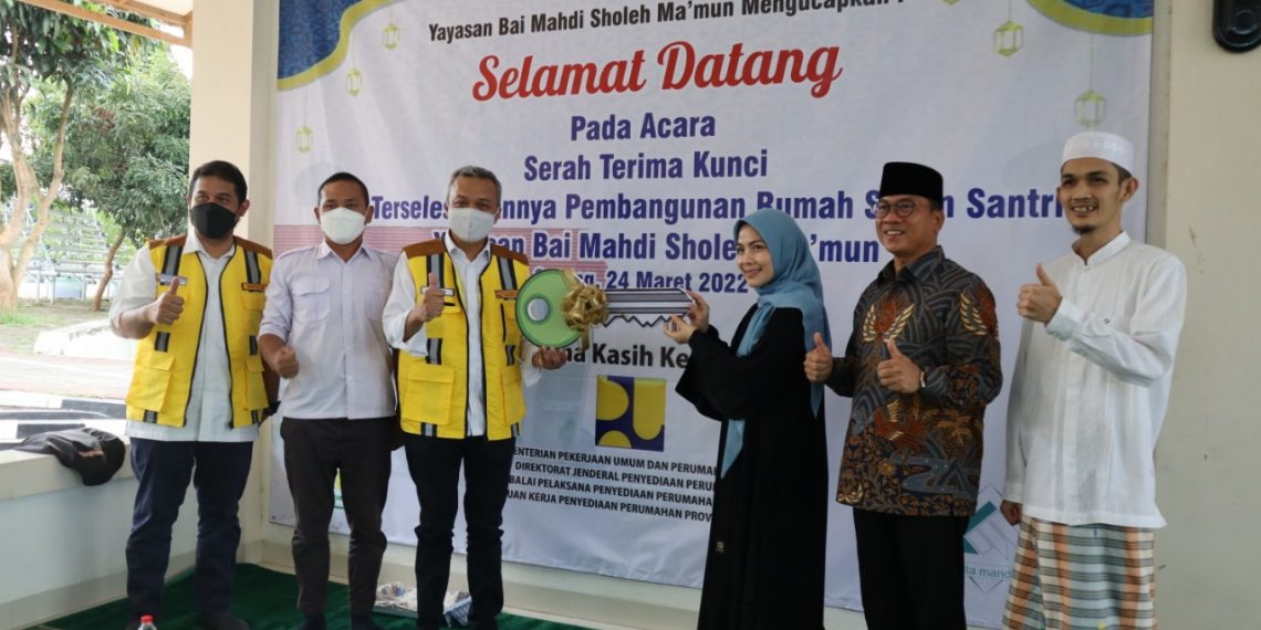 Tingkatkan Semangat Belajar Santri, BP2P Jawa 1 Serah Terima Rusun Ponpes Al Quran Bai Mahdi Soleh Ma’mun Banten