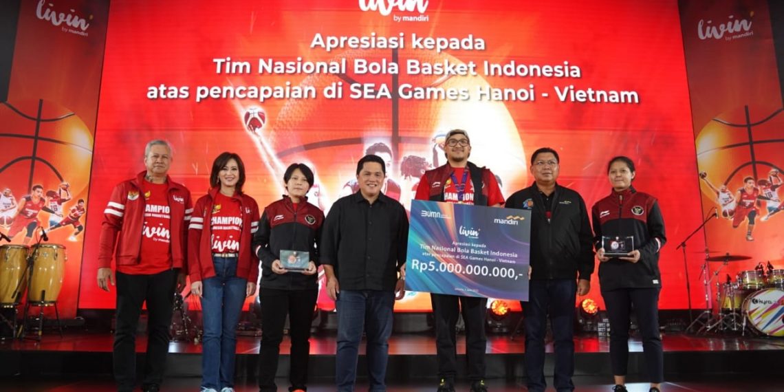 Respek buat Timnas Basket Indonesia, Bank Mandiri Berikan Apresiasi Dana Pembinaan