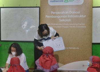 Mothercare dan Early Learning Centre Gandeng Happy Hearts Perbaiki Gedung-Gedung Sekolah Kurang Layak