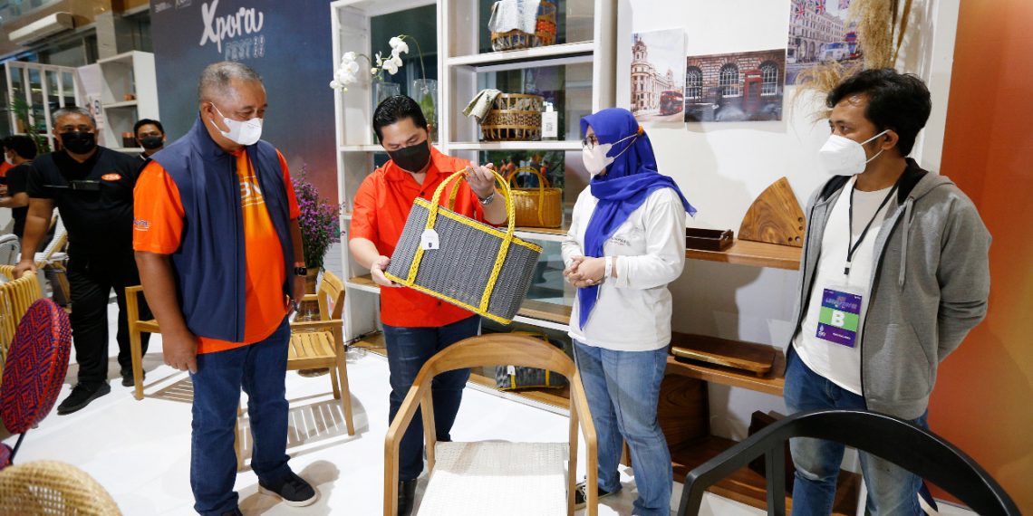 Kunjungan Menteri BUMN di BNI Expora Fest 2022