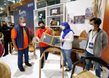 Kunjungan Menteri BUMN di BNI Expora Fest 2022