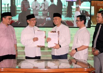 Penandatanganan Nota Kesepahaman Bank Syariah Indonesia dan Masjid Agung Sunda Kelapa