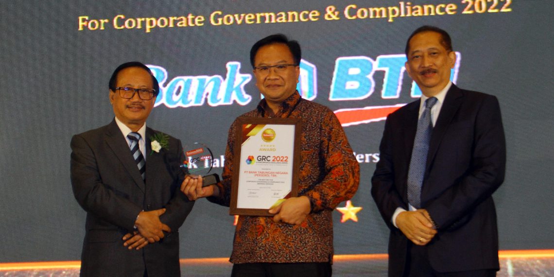 BTN Raih The Best GRC For Corporate  Governance Award 2022
