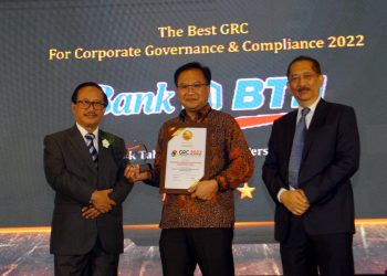 BTN Raih The Best GRC For Corporate  Governance Award 2022
