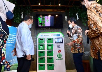 Jelang G20, Menteri ESDM Tinjau Green Energy Station Pertamina di Bali