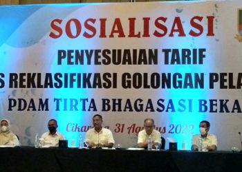 PDAM Tirta Bhagasasi Bekasi Sosialisasikan, Penyesuaian Tarif Reklasifikasi Golongan Pelanggan Per September 2022