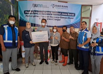 Jamkrindo Salurkan Bantuan Tanggap Darurat Gempa di Cianjur dan Sukabumi