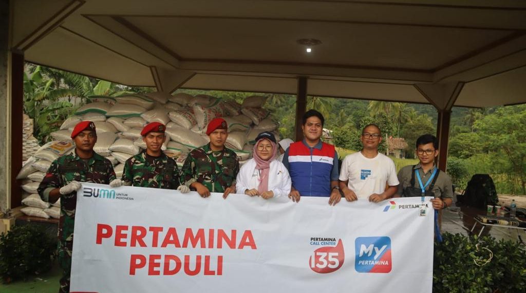 Pertamina Salurkan 12 Ton Beras untuk Dapur Umum Korban Gempa Cianjur