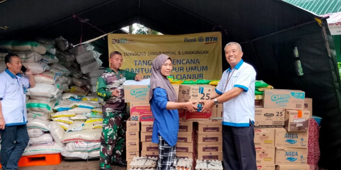 BTN Bangun Dapur Umum Untuk Korban Cianjur