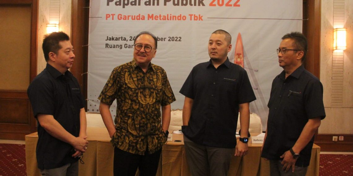 PT Garuda Metalindo Tbk (BOLT) mencatatkan peningkatan penjualan konsolidasi bersih  9M22 sebesar 23,28 persen dibandingkan 9M21.