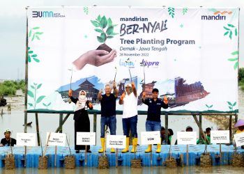 Wujudkan Ekonomi Berkelanjutan, Bank Mandiri Konservasi Lahan Seluas 500 Hektar di Hari Menanam Pohon Indonesia