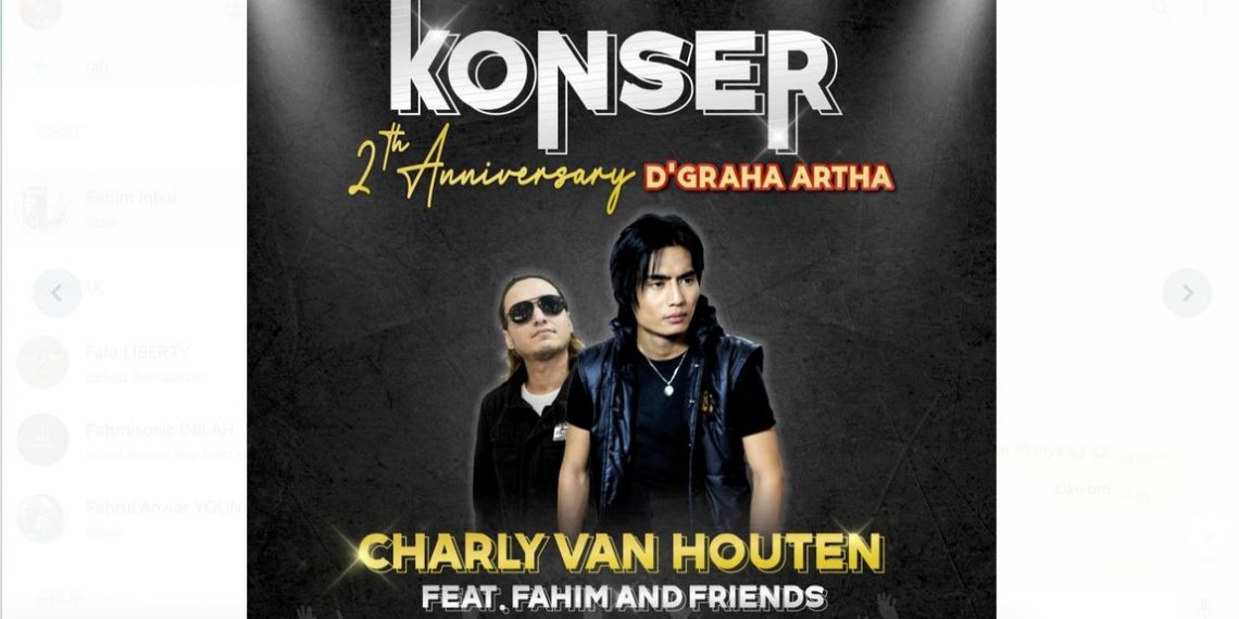 Charly Van Houten Siap Meriahkan Perayaaan HUT ke-2 D’Graha Artha