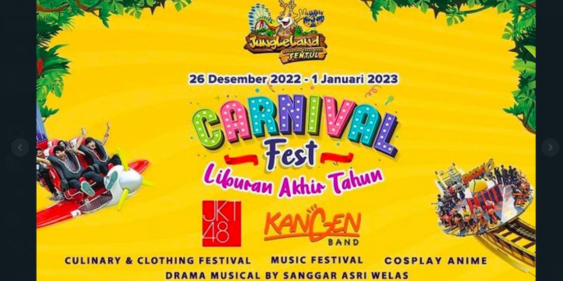 Sambut Libur Akhir Tahun Carnival Fest Jungleland Sentul Suguhkan Beragam Acara Cobisnis 4874