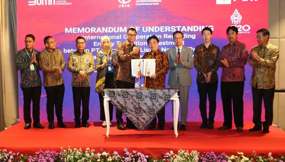 PLN Bersama Bank Jepang Teken Kolaborasi Investasi Transisi Energi