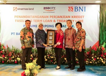 BSDE Terima Fasilitas Pinjaman Rp1 Triliun dari BNI
