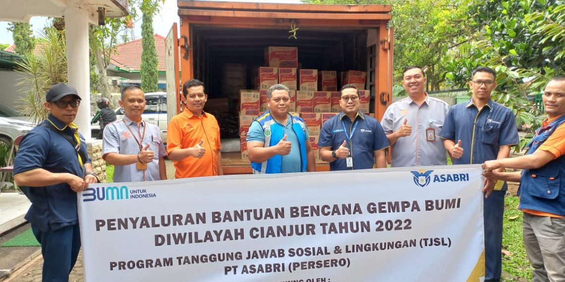 Asabri Serahkan Bantuan Korban Bencana Gempa Di Cianjur