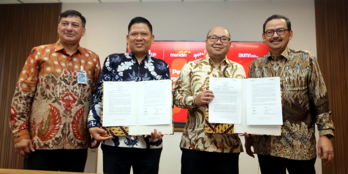 Perkuat Sinergi, IFG Life Gandeng Bank Mandiri, Yokke, dan LinkAja