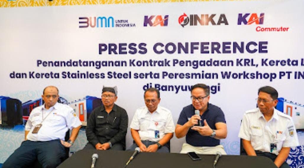Workshop Banyuwangi Diresmikan, INKA Tanda Tangani Kontrak Pengadaan Kereta dengan KAI dan KAI Commuter