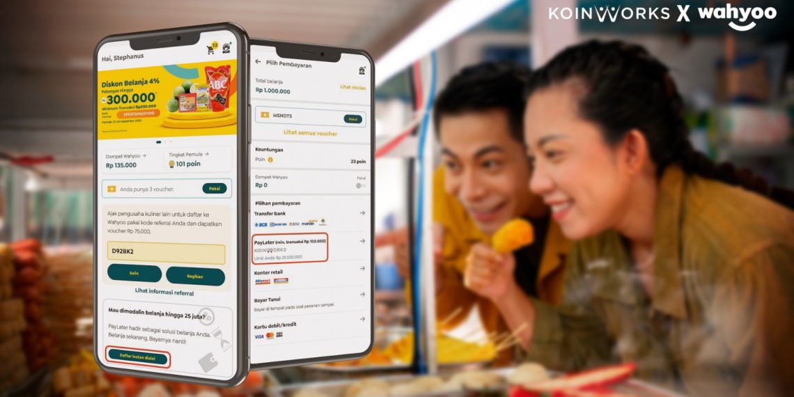 KoinWorks dan Wahyoo Kolaborasi Sediakan Layanan PayLater untuk UMKM Kuliner Indonesia