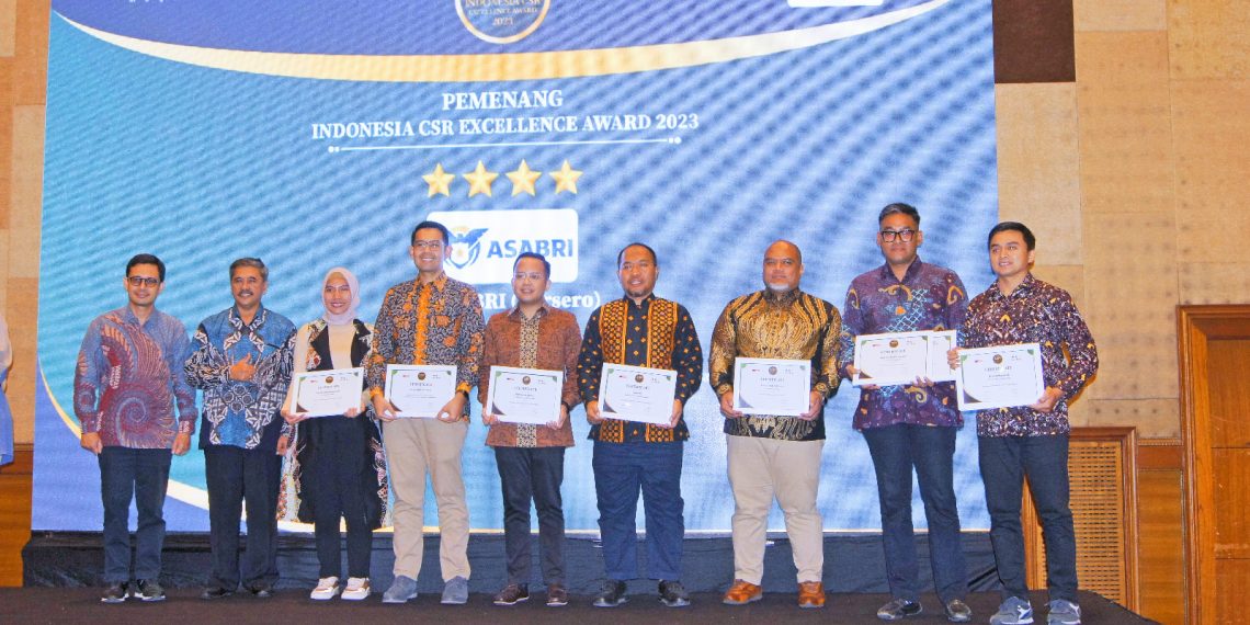 Asabri Raih 3 Penghargaan Indonesia CSR Excellence Award 2023