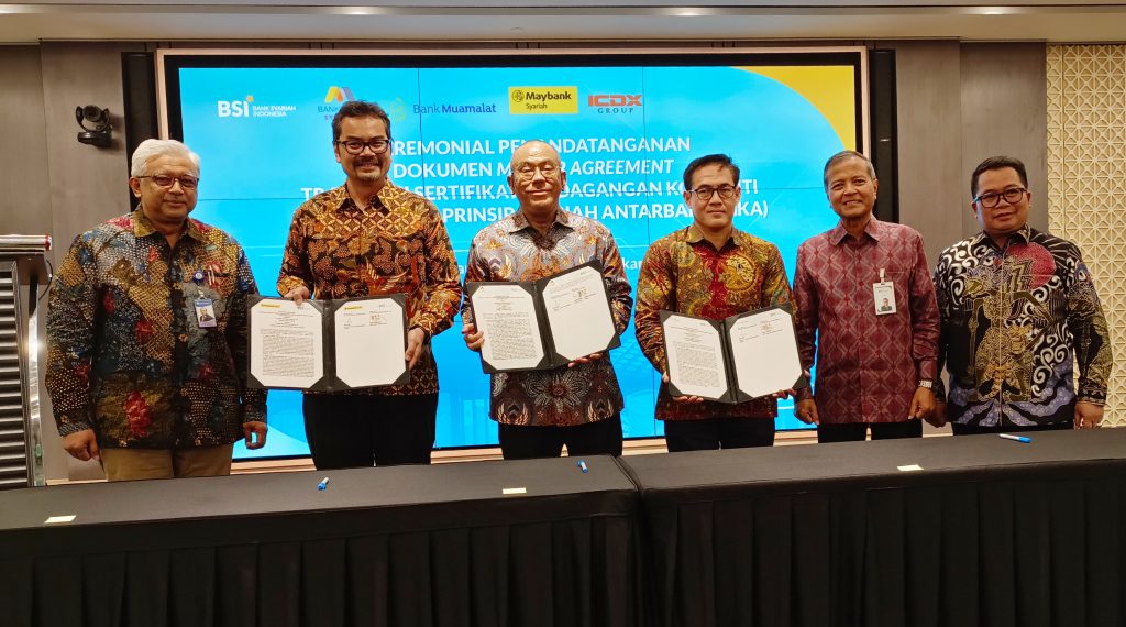 BSI bersama 3 Bank Syariah Perkuat Kerjasama Transaksi Pasar Uang Antar Bank Melalui Perdagangan Komoditi Syariah